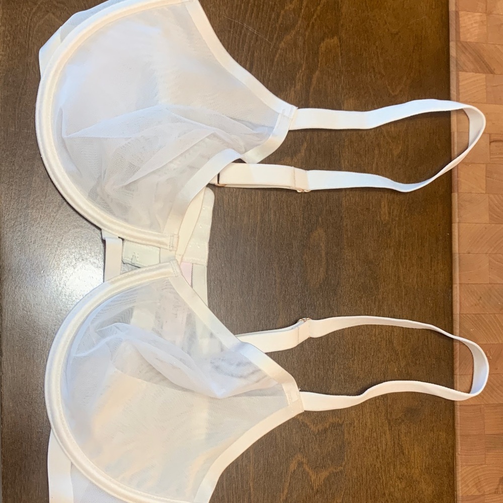 Auden White Sheer Bra